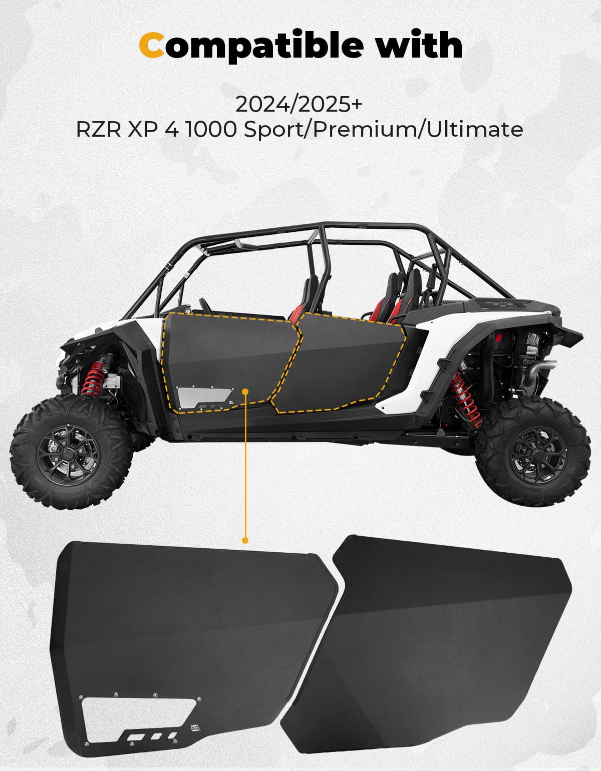 Kemimoto Half Doors — RZR 1000 thumbnail 2